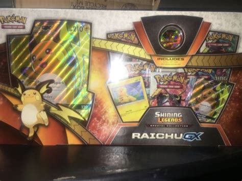 Pokemon Tcg Raichu Gx Special Collection Shining Legends Trading Card