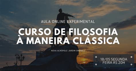 Aula Online Curso de Filosofia à Maneira Clássica online Sympla