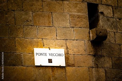 The Most Famous Bridge In Florence The Ponte Vecchio Stock Photo