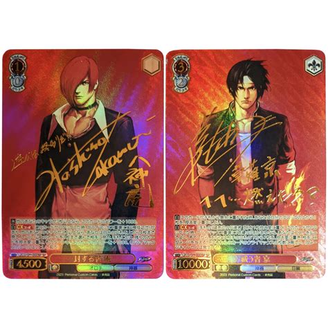 Juego De Cartas Flash De King Of Fighters Kyo Kusanagi Iori Yagami