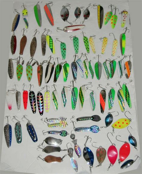 Vtg Fishing Lures Spoons Various Downrigger Trout Salmon Troll Pc