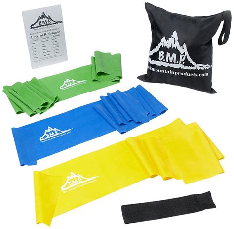 Therapy Resistance Exercise Bands Set Of 3 Black Mountain Products