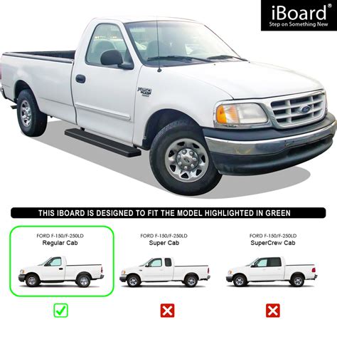 Iboard Side Steps Nerf Bars Black Fit Ford F F Ld