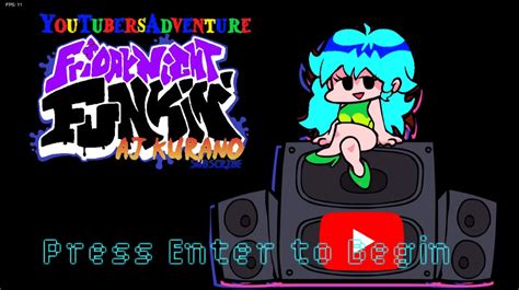 Fnf Youtubers Adventure Mod By Aj Kurano Friday Night Funkin Mods