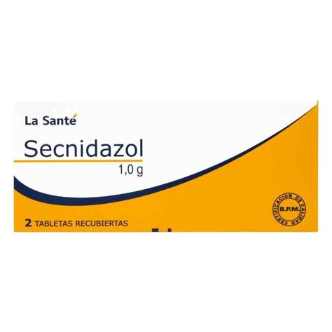 SECNIDAZOL 1 GR 2 TABLETAS LA SANTE