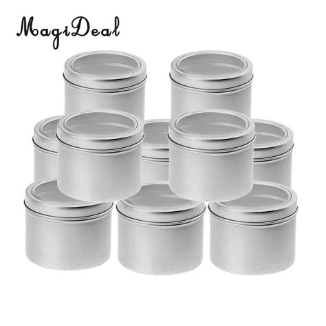 Aluminum Tin Jar Ml Cosmetic Container Round Tin Can With Screw