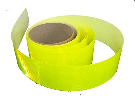 Nikkalite Reflective Fluorescent Yellow Conspicuity Tape 50mm X 11 5 Metres Esupplyline