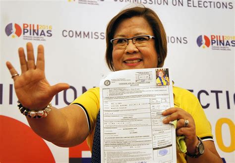 De Lima Guingona Osmeña File Cocs For Senator Gma News Online