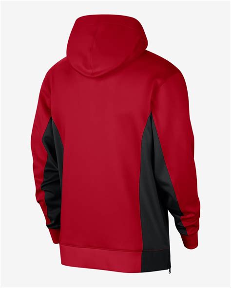 Chicago Bulls Showtime Nike Nba Hoodie Met Rits En Dri Fit Voor Heren