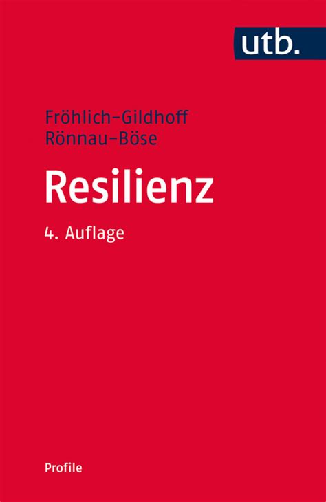 Resilienz Von Klaus Fr Hlich Gildhoff Isbn