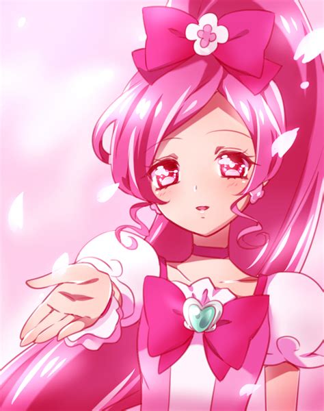 Hanasaki Tsubomi And Cure Blossom Precure And 1 More Drawn By Kagami