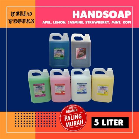 Jual Grosir Toppas Sabun Cuci Tangan Hand Soap Liter Indonesia