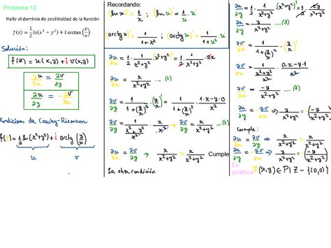 Solution Ejercicios Resueltos Cap Derivaci N Compleja Studypool