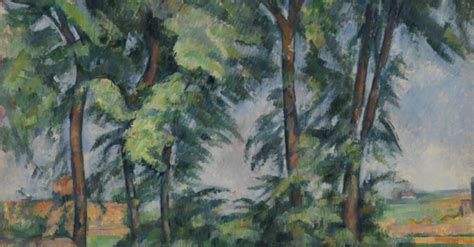 Les grands arbres au Jas de Bouffan de Paul Cézanne Reproduction tableau