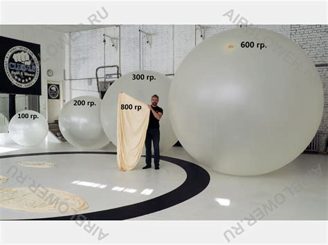 Латексный шар 4,1 м. (800 гр.) Метеозонд - AirBlower