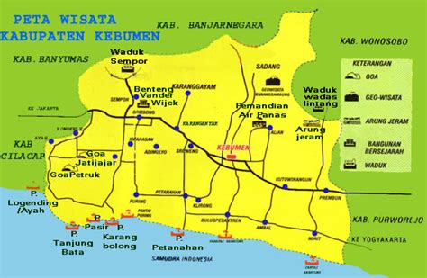 Gambar Peta Kabupaten Kebumen Jateng | GAMBAR PETA INDONESIA DUNIA|TEMATIK MAP|OBYEK WISATA