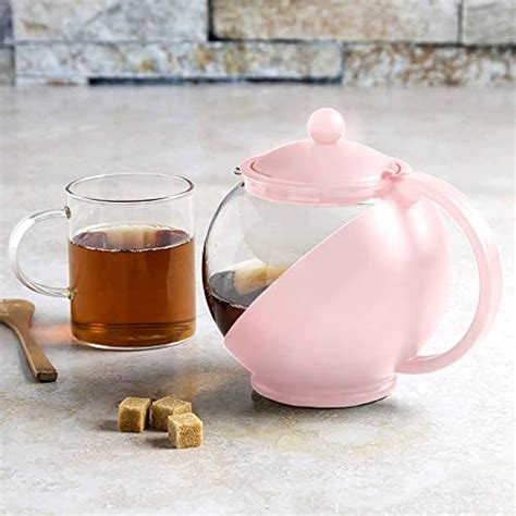 Primula Half Moon Teapot With Removable Infuser Glass Tea Maker