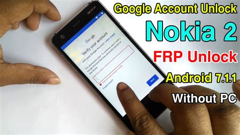 NOKIA 2 FRP BYPASS NOKIA 2 GOOGLE ACCOUNT REMOVE FRP UNLOCK TA 1029