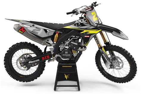 Custom Suzuki Motocross Graphics Kit Bold Omxgraphics