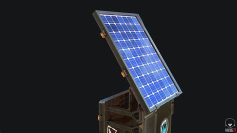 3D Model Sci Fi Solar Panel PBR VR AR Low Poly CGTrader