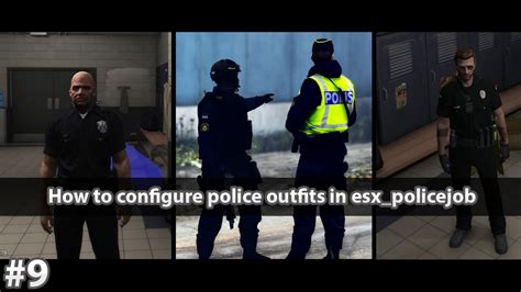 How To Configure Police Outfits In Esx Policejob Youtube