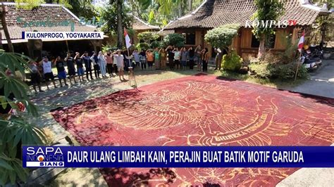 Daur Ulang Limbah Kain Perajin Asal Kulonprogo Buat Batik Raksasa