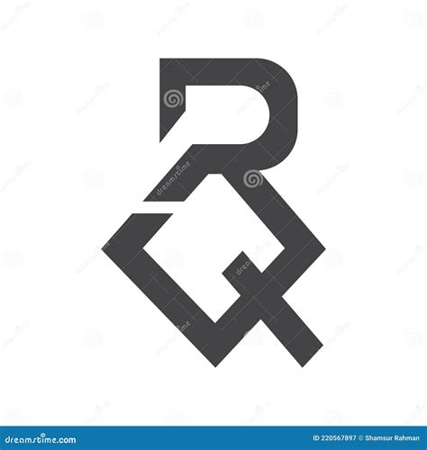 Qr Rq Q And R Abstract Initial Monogram Letter Alphabet Logo Design