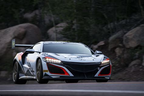 Acura Nsx Sets New Hybrid Production Car Record At Pikes Peak Carscoops