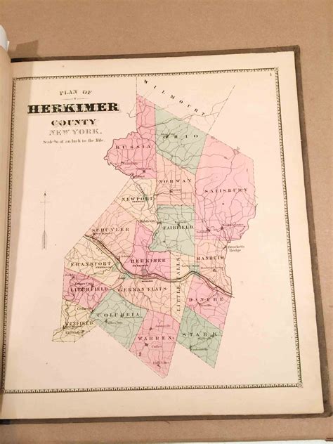 Atlas Of Herkimer County New York B Nichols First Edition