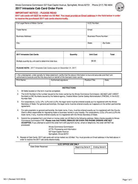 Intrastate Cab Card Order 2017 2025 Form Fill Out And Sign Printable Pdf Template Airslate