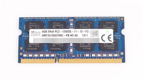 HP Hynix 4GB HMT351S6CFR8C PB PC3 12800S DDR3 1600MHz SoDimm 656290 150