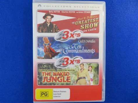 The Greatest Show On Earth The Ten Commandments The Naked Jungle Dvd