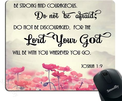 Smooffly Gaming Mouse Pad Custom Christian Bible Verses Scripture