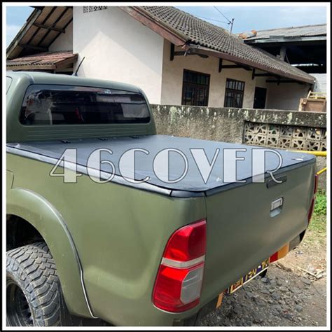 Jual Cover Terpal Tutup Bak Mobil Double Cabin All New Hilux Hitam