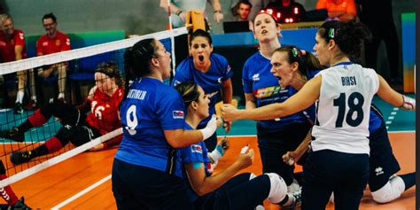 Europei Di Sitting Volley Le Azzurre Fanno Tris Con La Germania