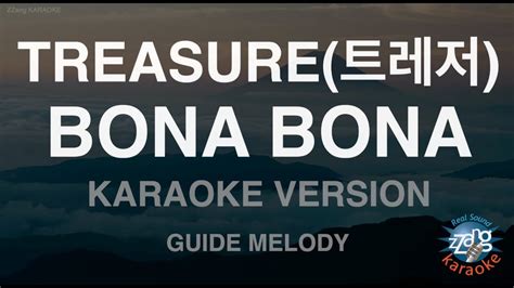 Treasure Bona Bona Melody Zzang Karaoke Youtube