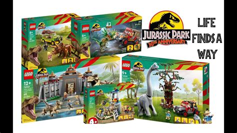 Lego Jurassic Park Th Anniversary Sets Youtube