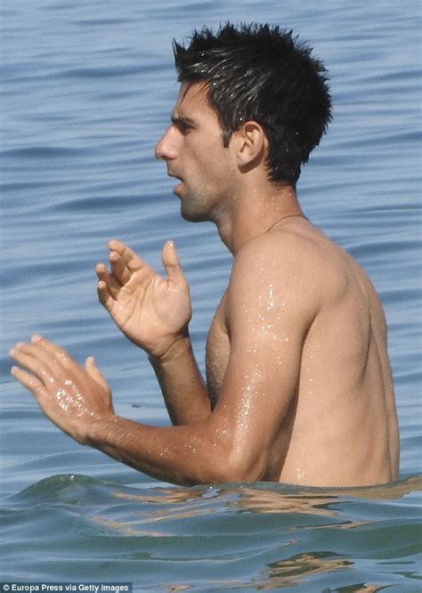 Novak Djokovic Shirtless As He Relaxes In Marbella Week Before