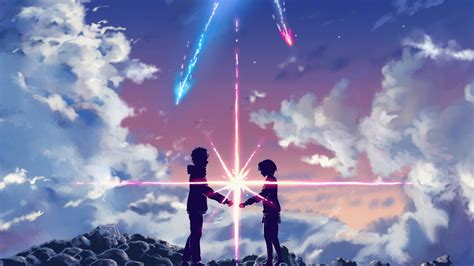 Kimi No Na Wa Tachibana Taki Miyamizu Mitsuha Anime Hd Wallpaper