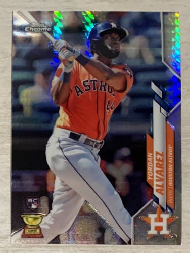 2020 Topps Chrome Yordan Alvarez Prizm Refractor Rookie Card 200 MINT