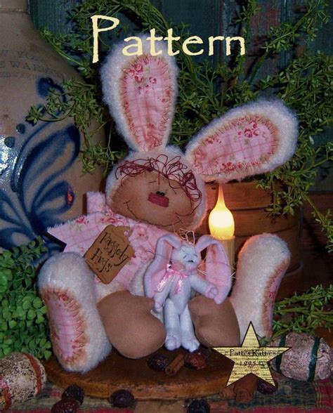 Patti S Ratties Primitive Raggedy Ann Bunny Rabbit Doll Pattern