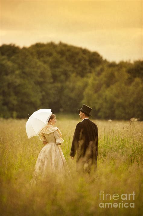 Victorian Couple In A Summer Meadow Photograph By Lee Avison