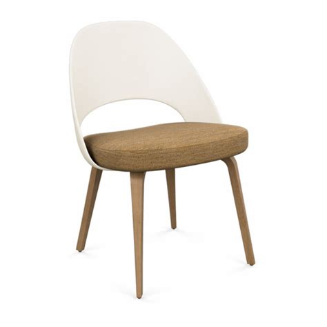 Saarinen Executive Armless Chair With Tubular Legs Original Design