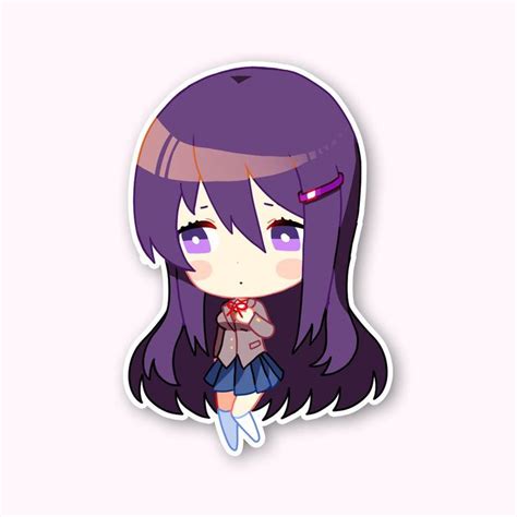 Yuri Sticker Literature Club Anime Chibi