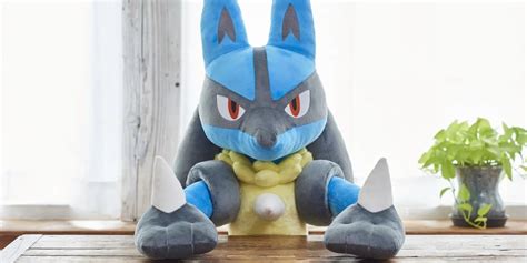 Pokémon's Lifesized Lucario Plush Doll Now Open For Pre-Orders