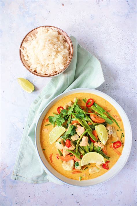 Recept Thaise Vis Curry Met Kokosmelk Jaimy S Kitchen