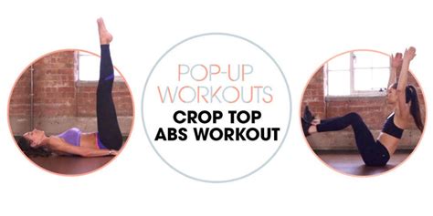 Crop Top Abs Workout - Four-Move Flat Stomach Workout - Pop-Up Workouts