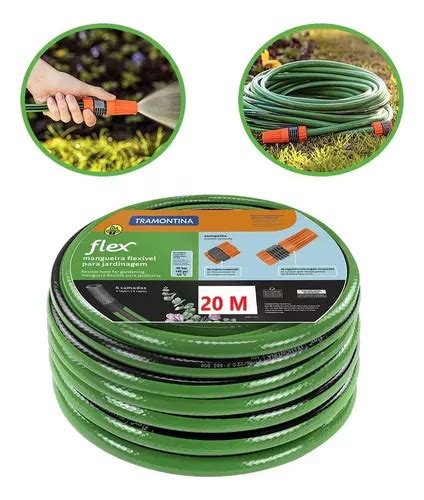 Manguera Tramontina Verde De PVC Flexible De 4 Capas 20 M MercadoLibre