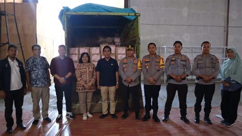 Polres Tana Toraja Bersama Kpu Kawal Kertas Surat Suara Pemilu Tahun