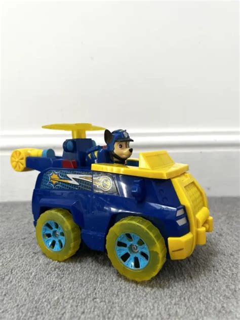 PAW PATROL MIGHTY Pups Chase Plane Vehicle RARE Flip Fly 5 99